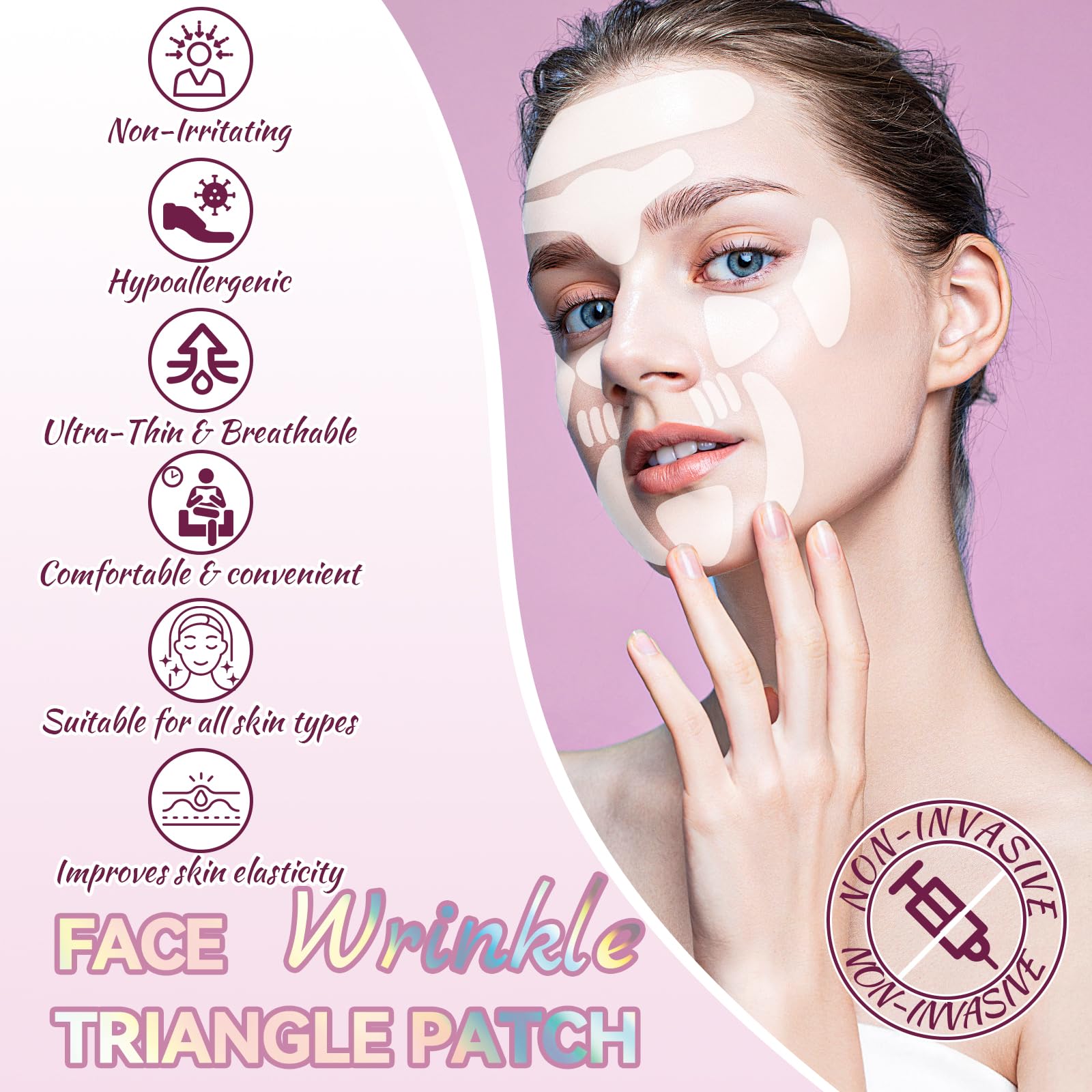 HULEIWA smile lines patch tightens mouth area for reduced visibility