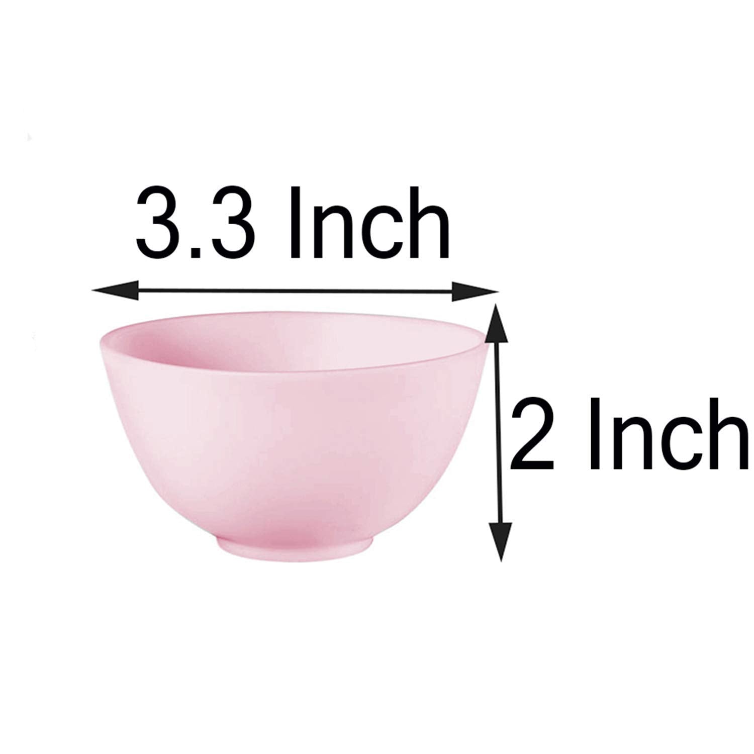 Hulless bol-silicone coloré, pratique pour distinguer les soins visage.