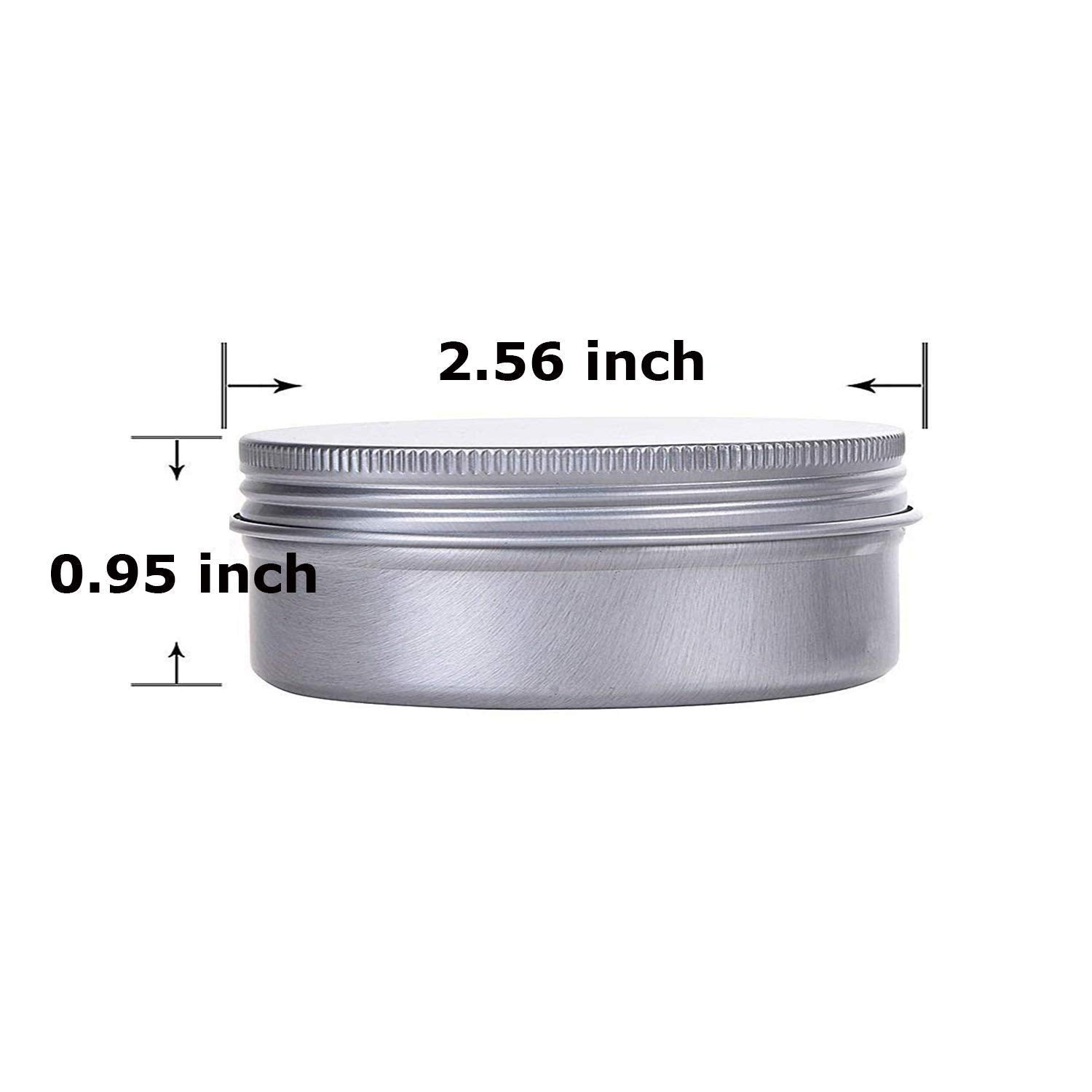 Pot Hulless cosmétique 60 ml, bouchon vissable pour baume à lèvres.