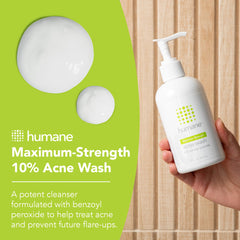 Humane nettoyant non-moussant pour visage et corps, douceur assurée.