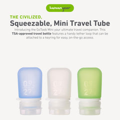 GoToob Mini: ouverture large pour remplir facilement vos liquides