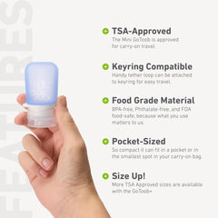 GoToob Mini: sans BPA et phtalates pour une utilisation sûre
