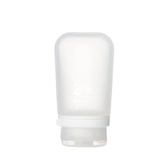 GoToob+ Humangear, bouteille moyenne en silicone, idéale en voyage sans fuites.