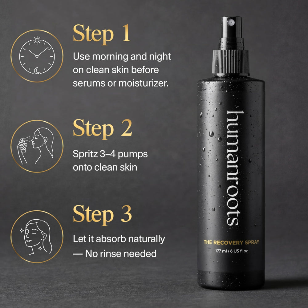 Humanroots Brume Visage, usage après nettoyage pour rafraîchir