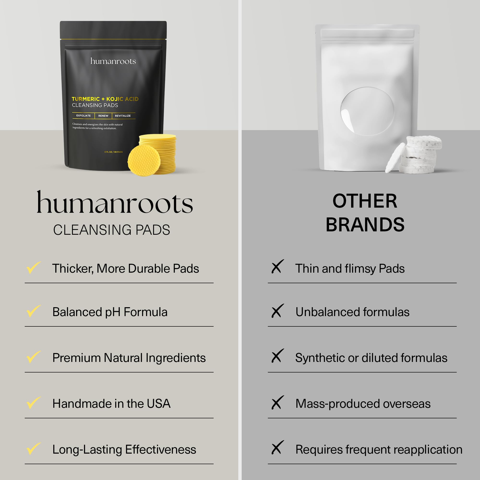 Tampon Humanroots apaisant aloe vera et citron pour une sensation rafraîchissante