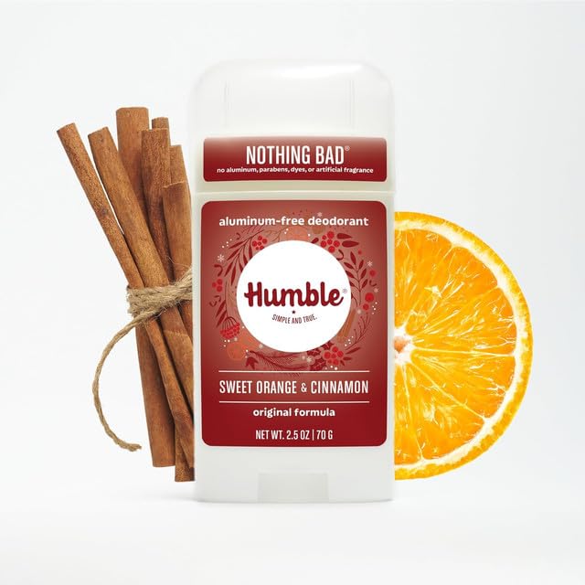 Ingrédients naturels Humble: maïs non-OGM, cire, bicarbonate et huile MCT.