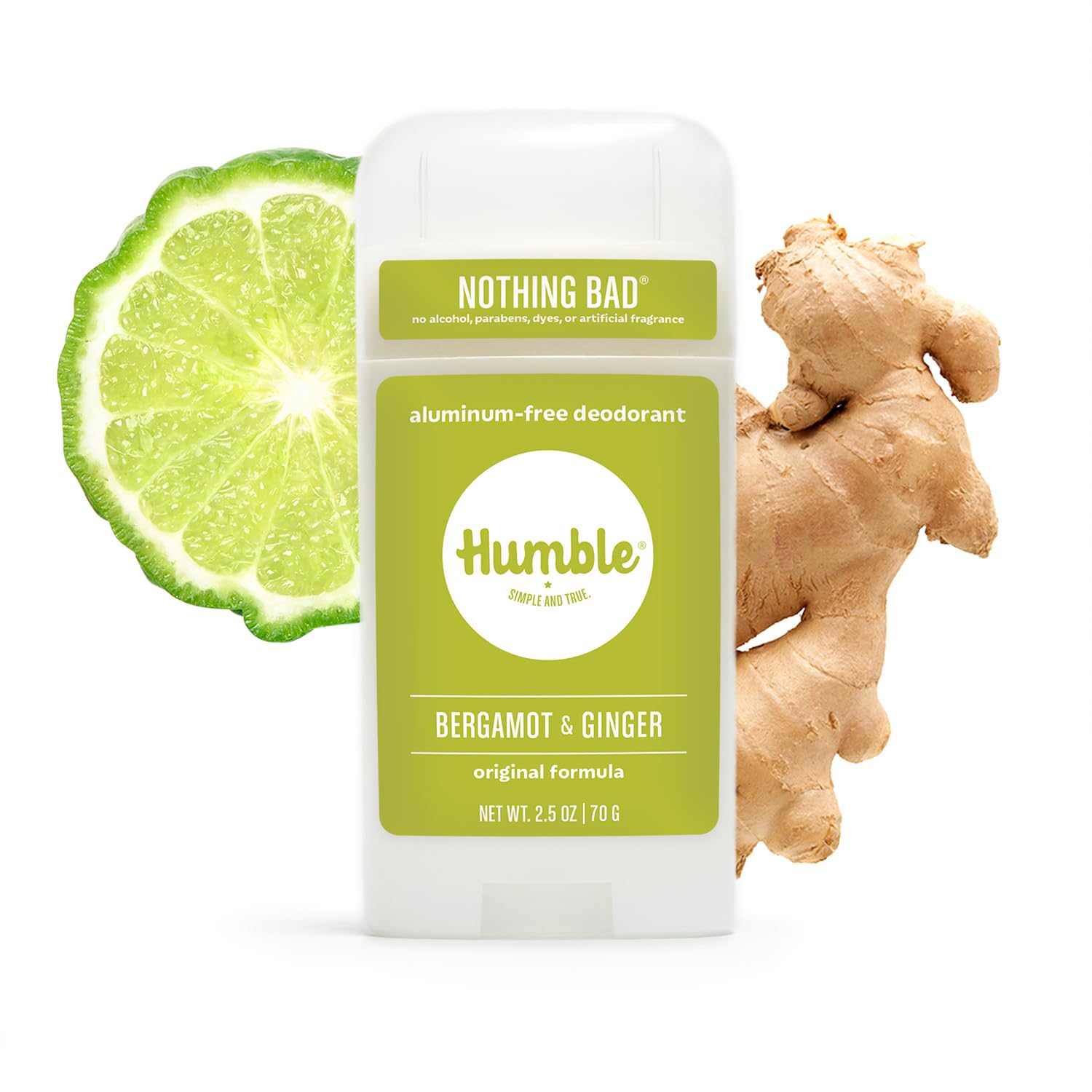 Humble Brands Déodorant Bergamote et Gingembre usage quotidien et énergie