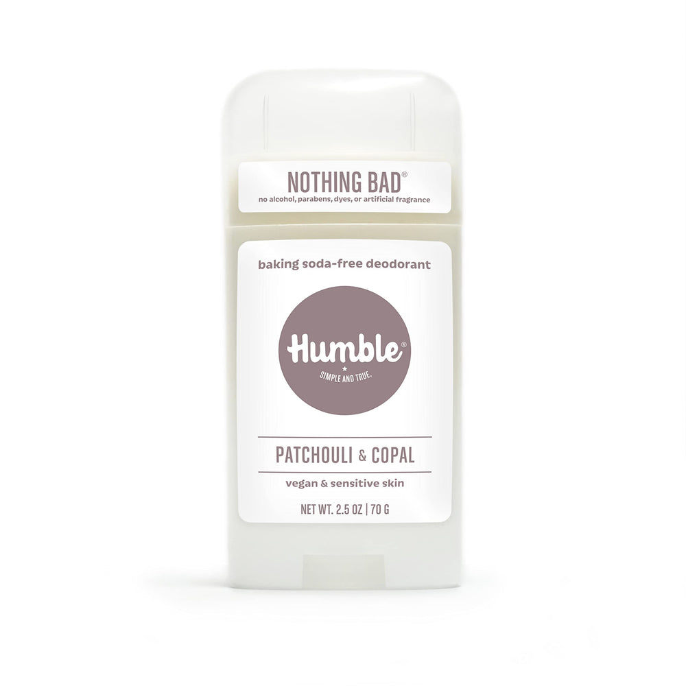 Déodorant Humble Brands sans aluminium dans son emballage compact pour le quotidien.