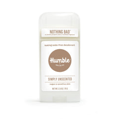 Humble Brands Déodorant sans aluminium en emballage affiché, choix pratique et sûr.
