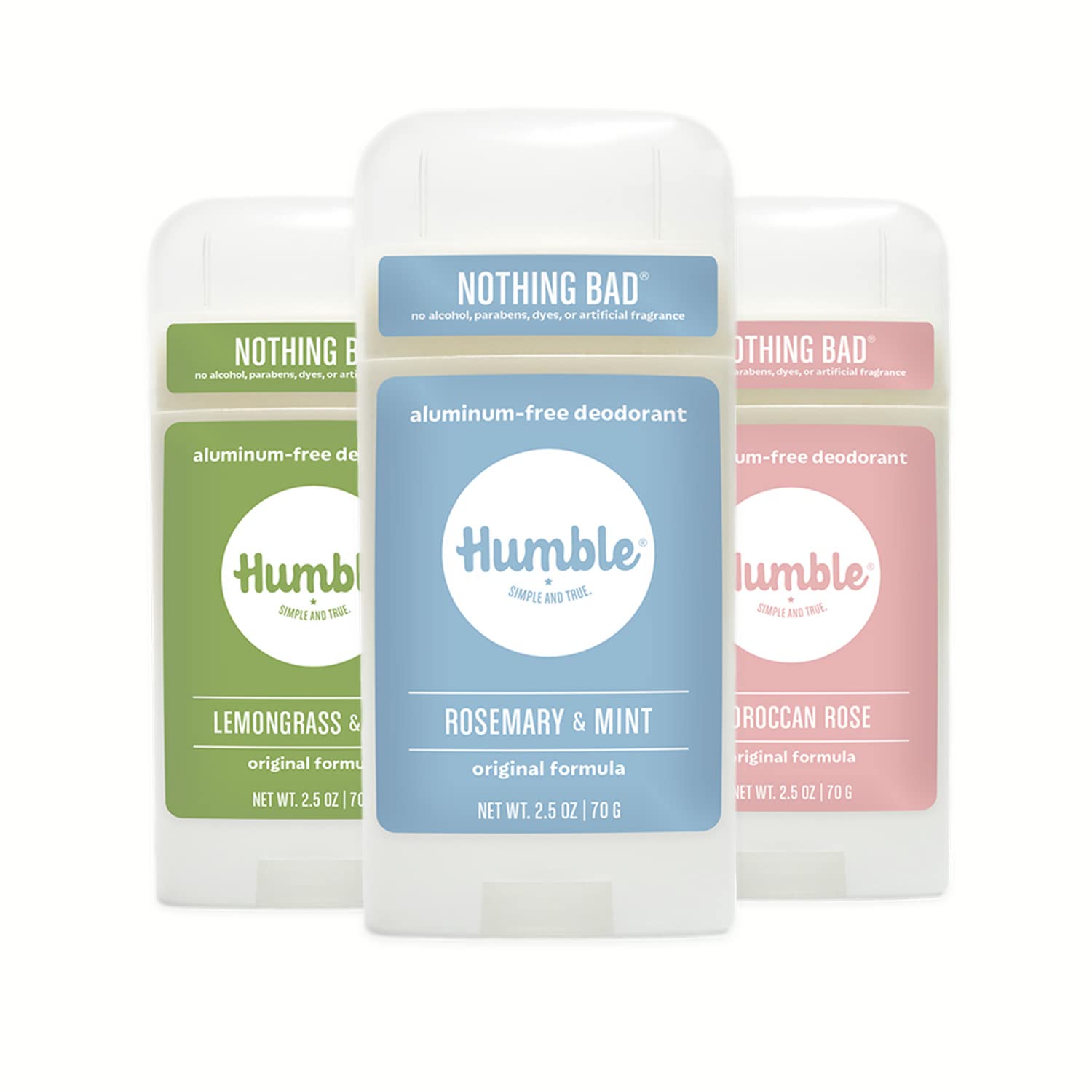HUMBLE BRANDS déodorant sans aluminium, bouteille prête à l'emploi, protection durable.