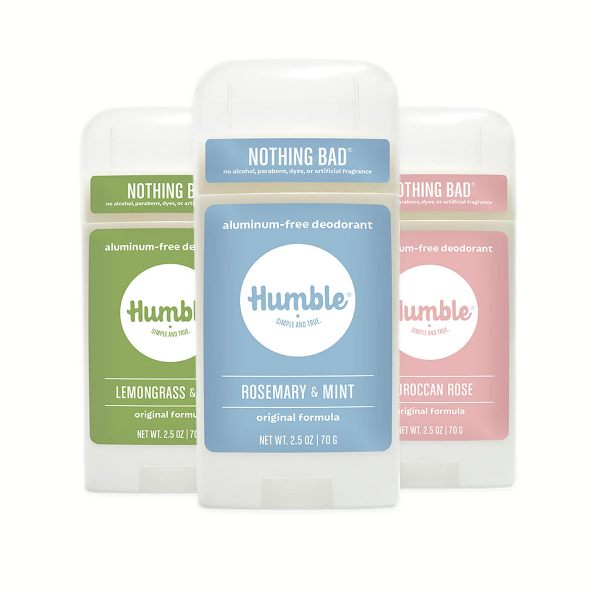 HUMBLE BRANDS déodorant sans aluminium, bouteille prête à l'emploi, protection durable.