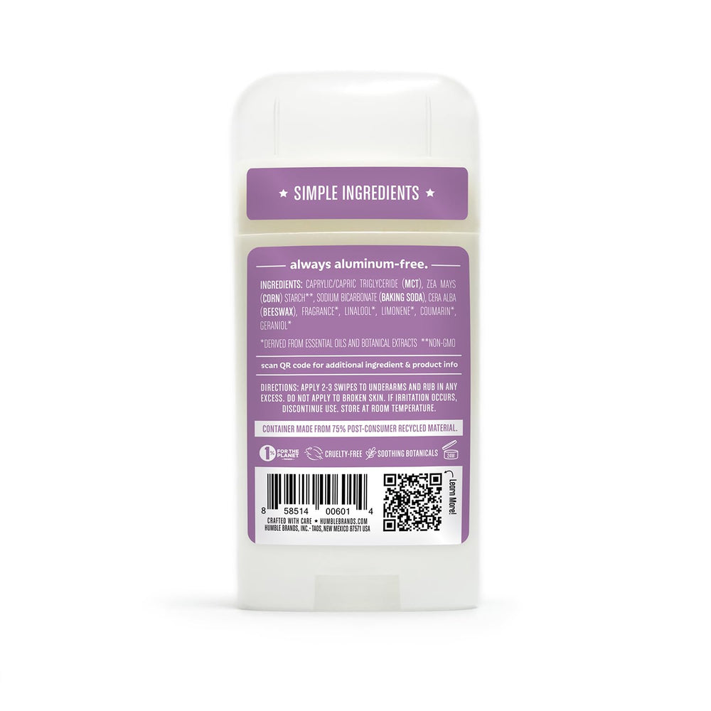 HUMBLE desodorant-stick Subtil Citron Bergamote Gingembre, parfait pour les routines quotidiennes.