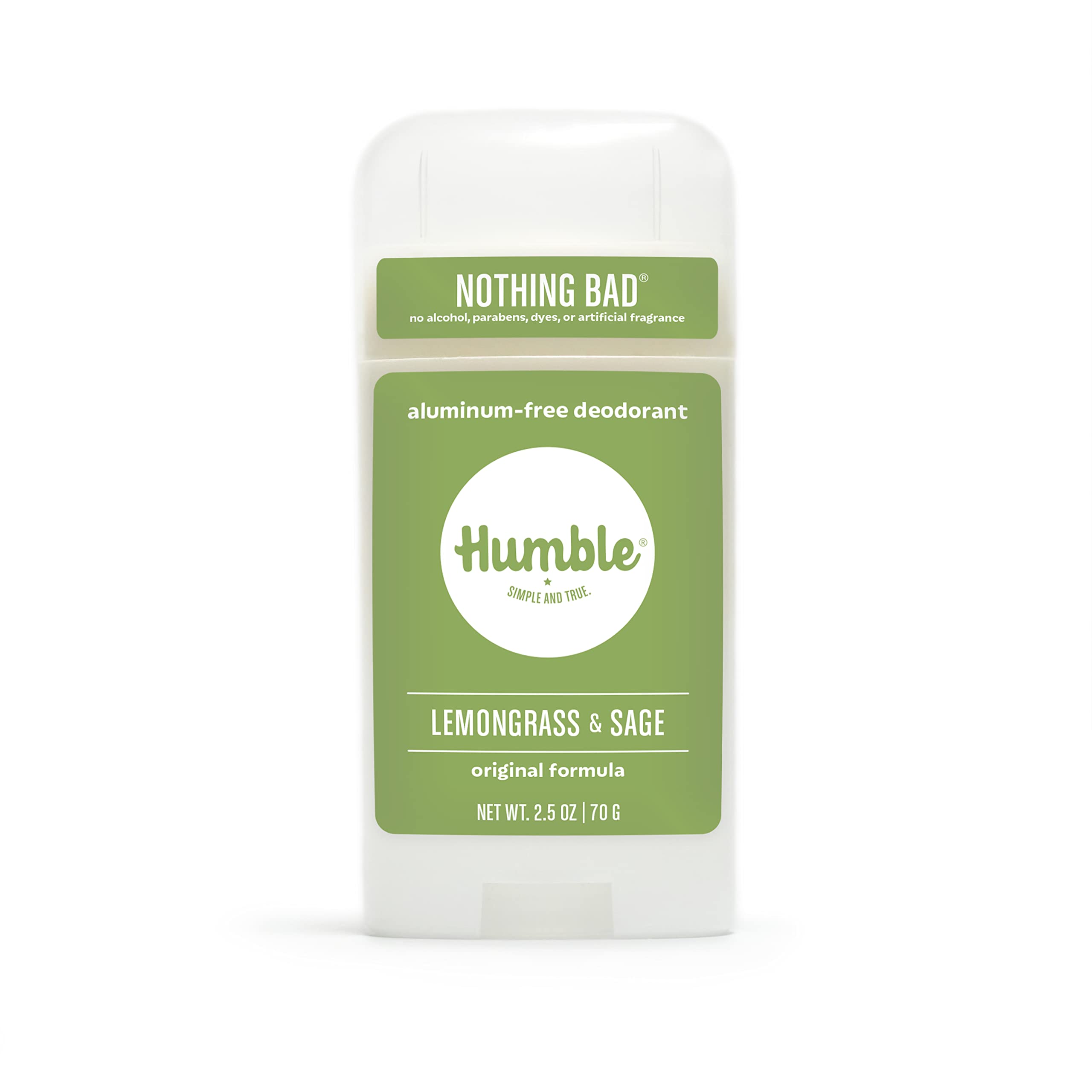 Humble Original Déodorant : emballage compact sans aluminium idéal pour les déplacements.