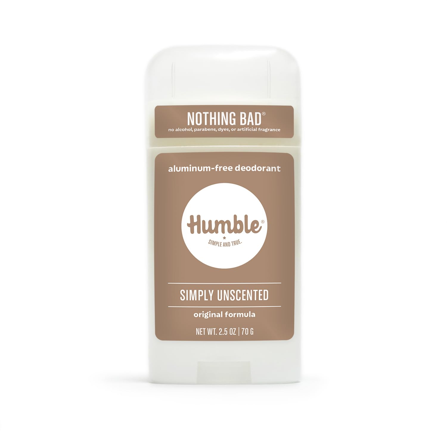 Emballage du HUMBLE ORIGINAL FORMULA Déodorant-stick sans parfum.