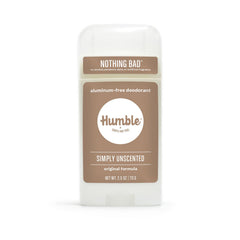 Emballage du HUMBLE ORIGINAL FORMULA Déodorant-stick sans parfum.
