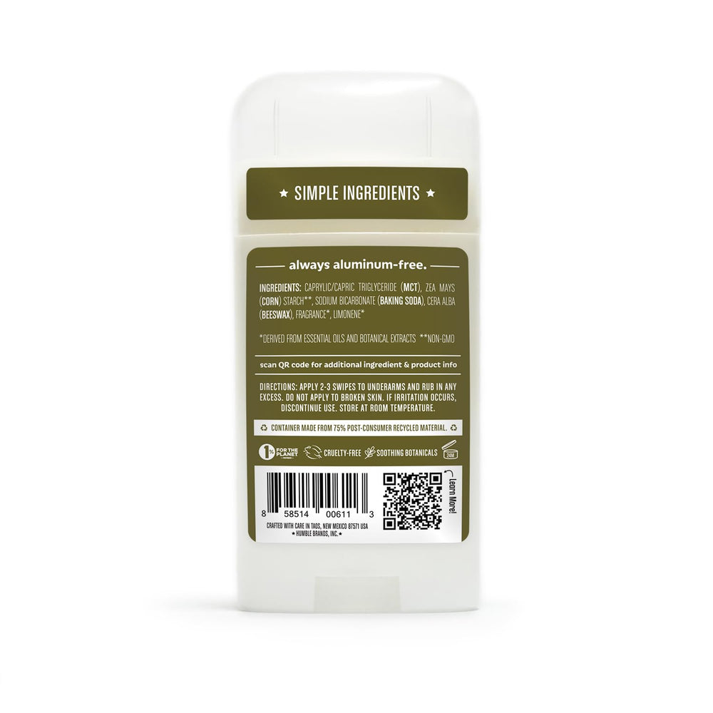 Déodorant Humble Formule Originale: certification sans cruauté pour une éthique respectueuse.