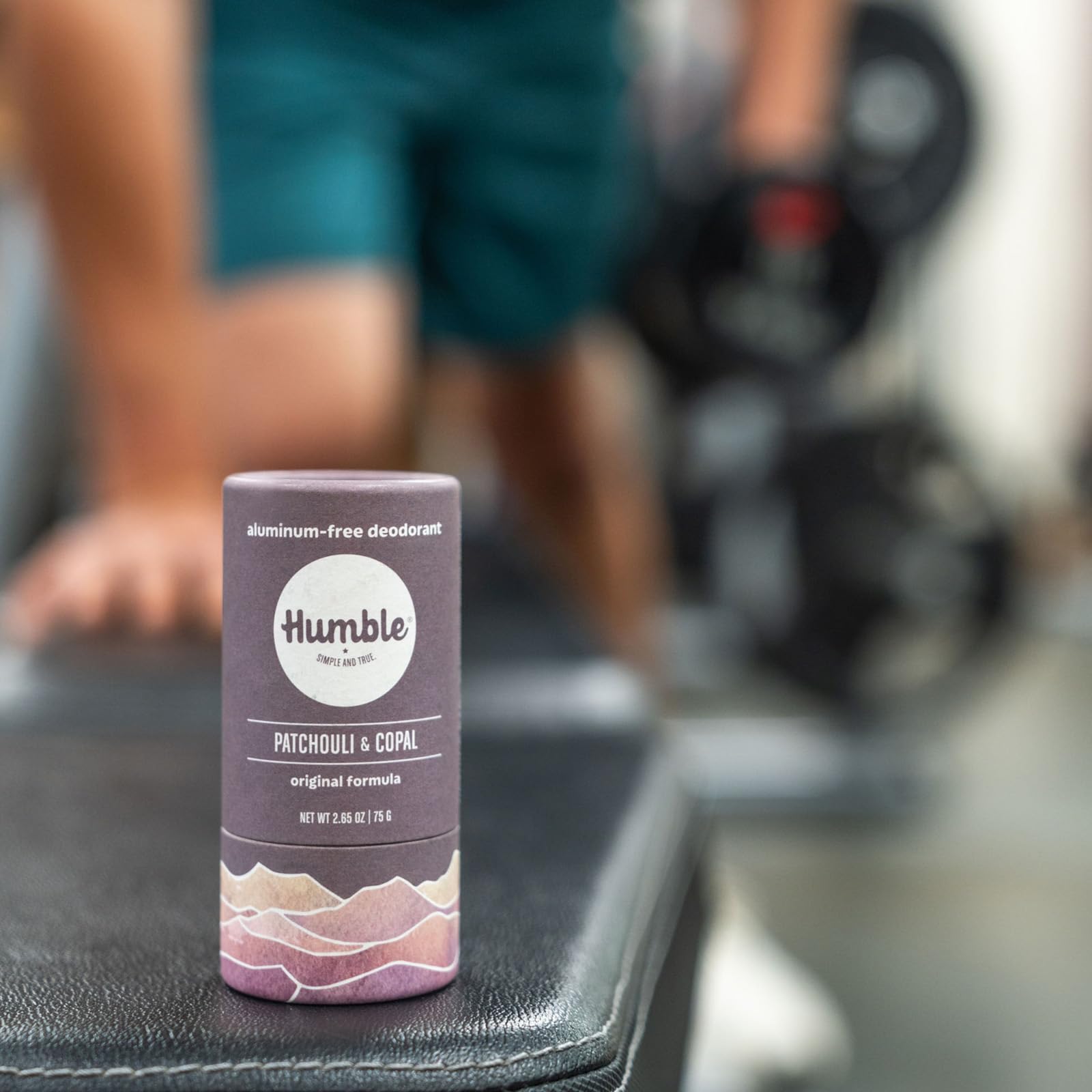 Emballage en carton sans plastique du déodorant HUMBLE Originale, respectueux de l’environnement.