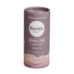 HUMBLE Originale Déodorant – ingrédients visibles pour une application douce et efficace.