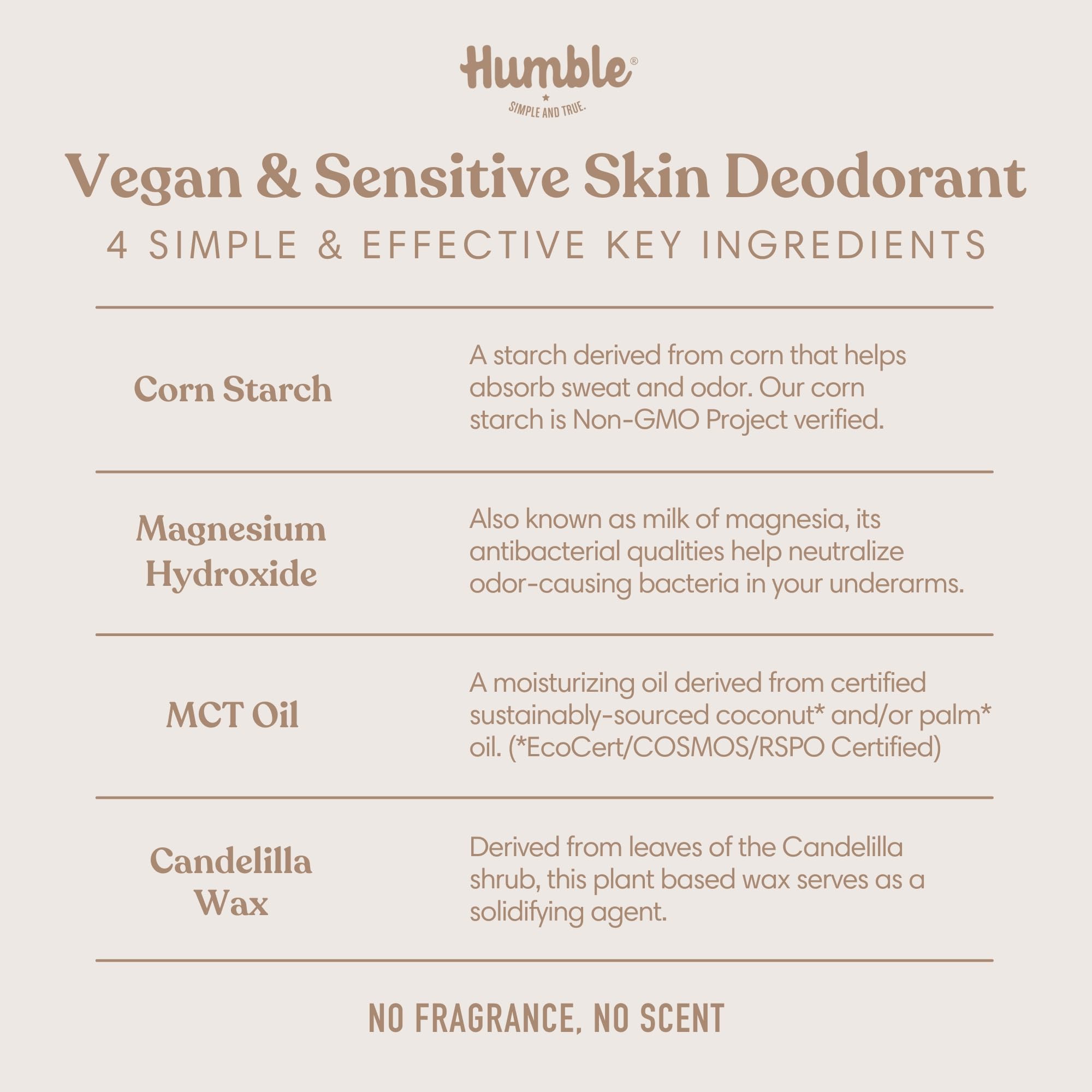 Humble Texture soyeuse sans aluminium – application douce.