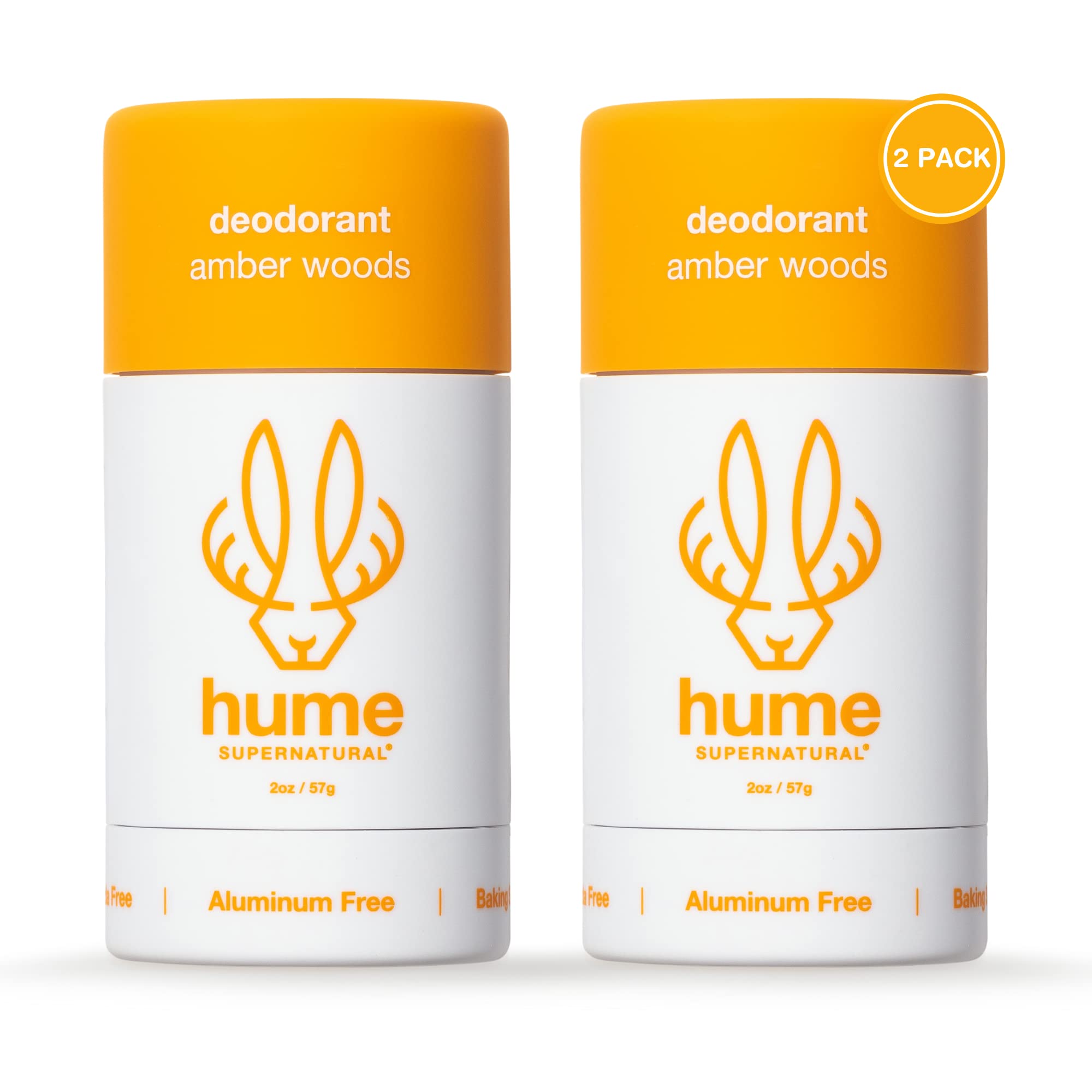 Hume Supernatural Ambre-Bois Senteur : déodorant sans aluminium pour une fraîcheur durable.