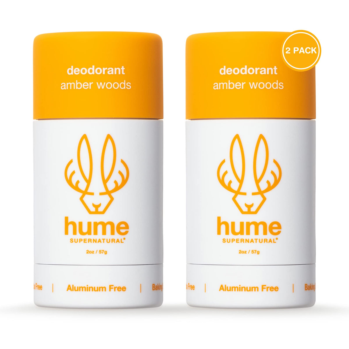 Hume Supernatural Ambre-Bois Senteur : déodorant sans aluminium pour une fraîcheur durable.