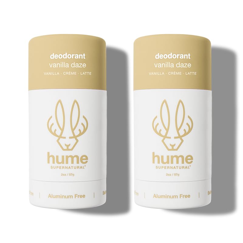 Hume Supernatural déodorant sans aluminium, baton clair pour une application propre et sans traces.