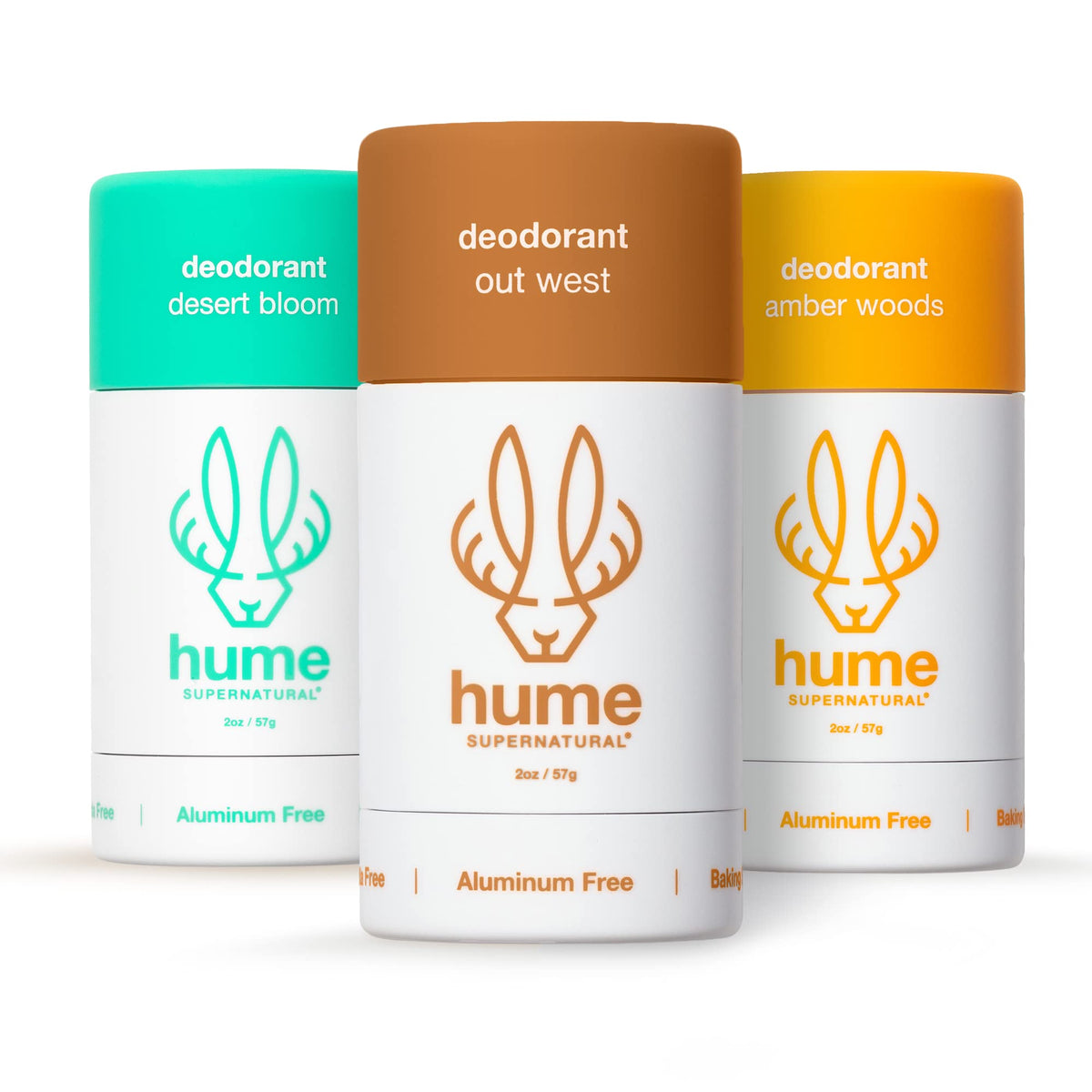 Hume Supernatural Desert Bloom déodorant bille, emballage pratique et propre