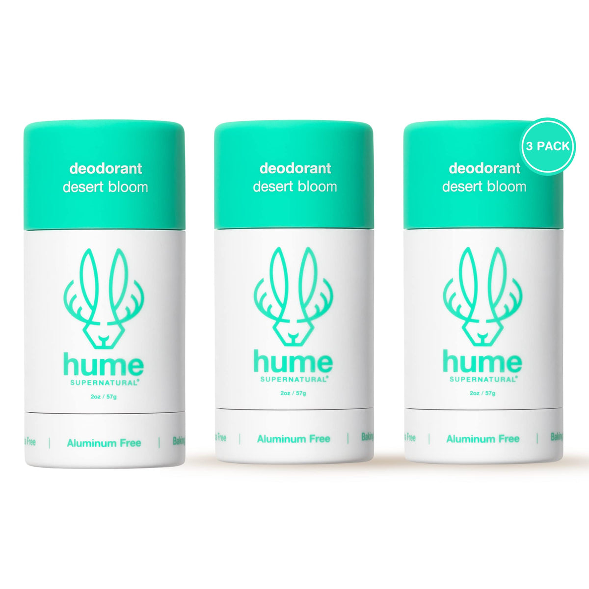 Bouteille Hume Supernatural Fleur du Désert roll-on, parfum frais et naturel.