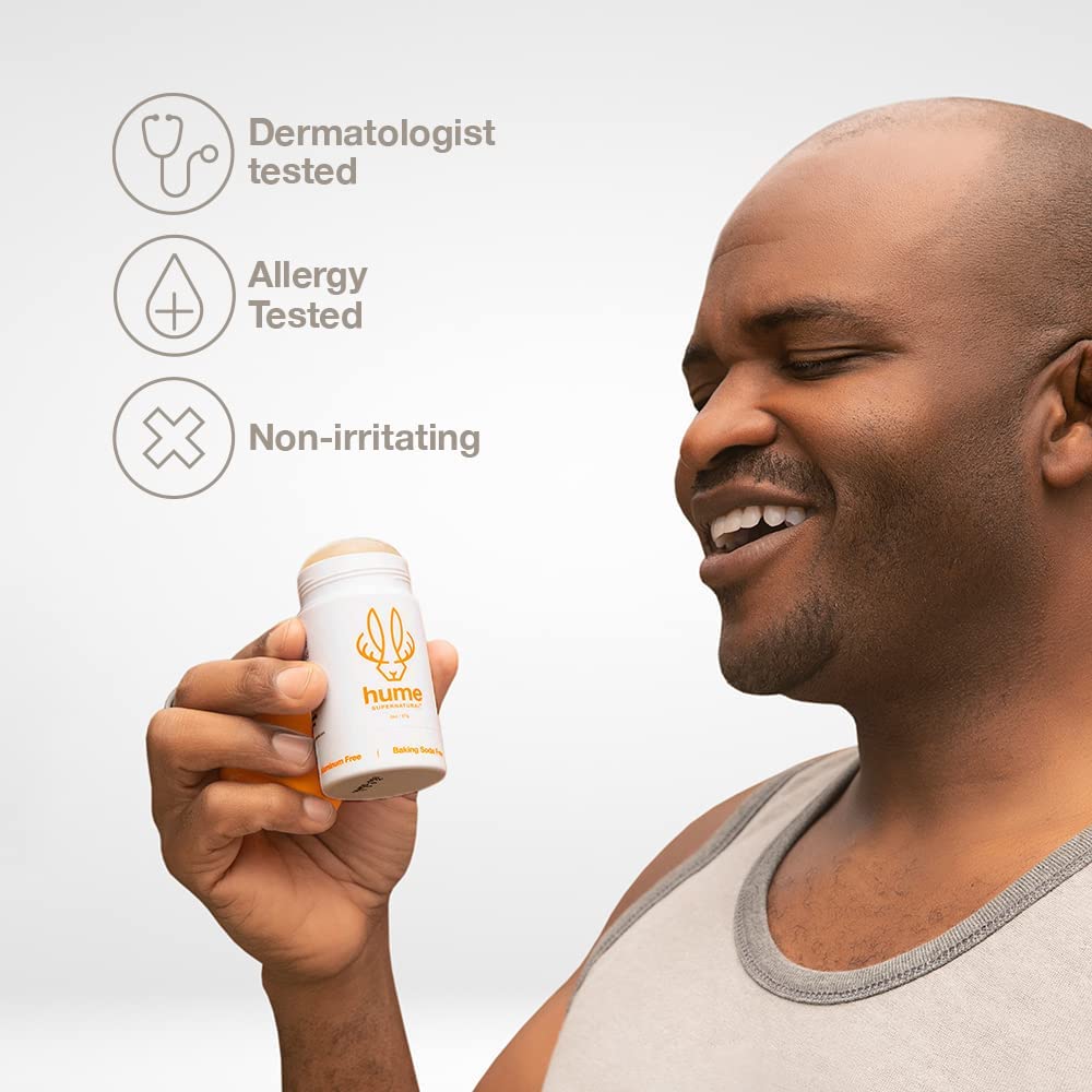 Hume Supernatural Sans bicarbonate : idéal pour peau sensible.