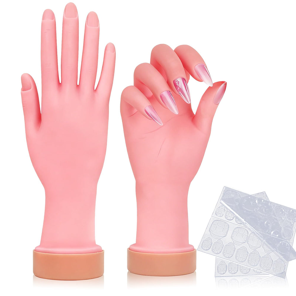 HungGato main-silicone-pratique-ongles: main realiste pour pratiquer les poses d’ongles avec précision.