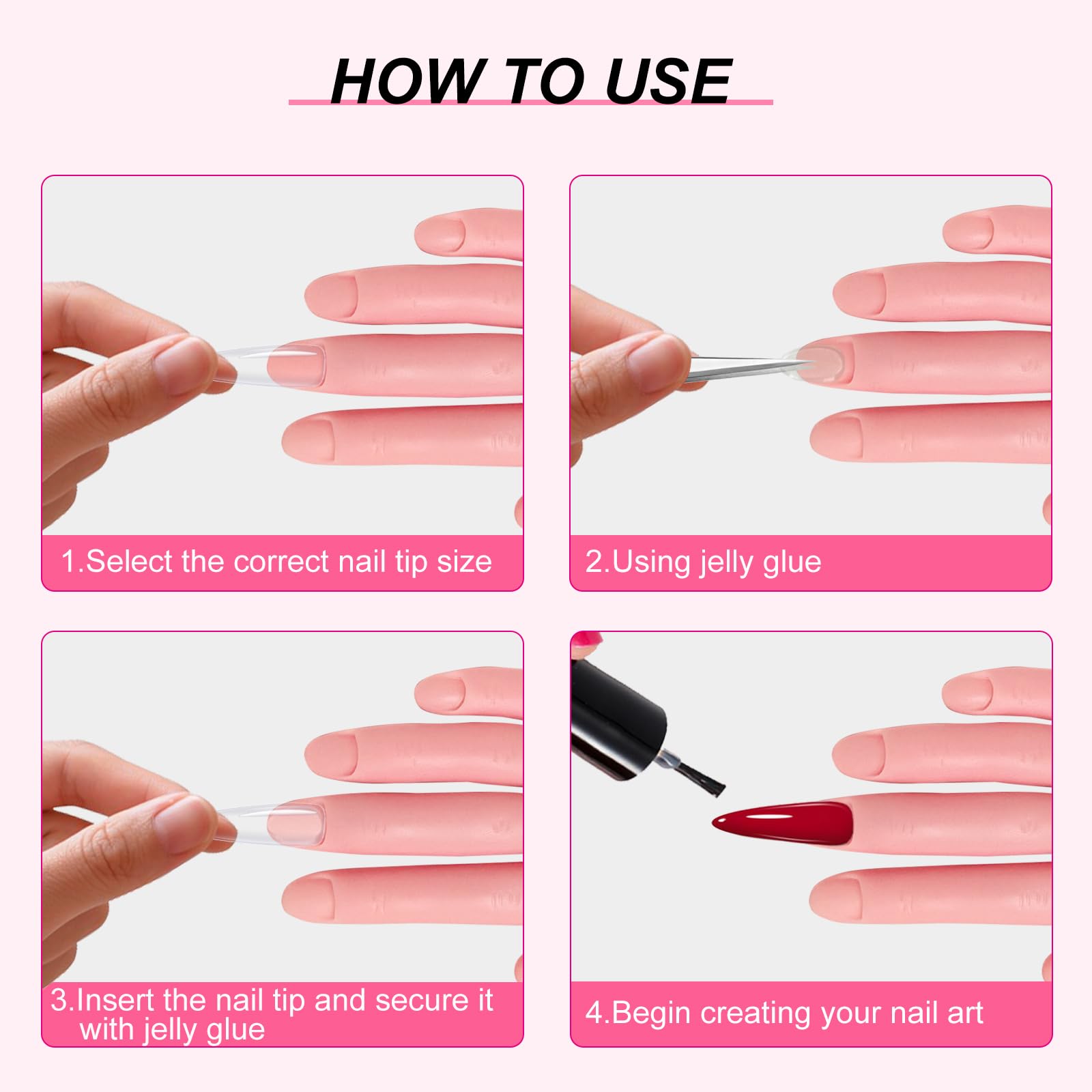 HungGato vernis-gel-pratique: parfait pour tester gel et vernis sur ongles simulés.