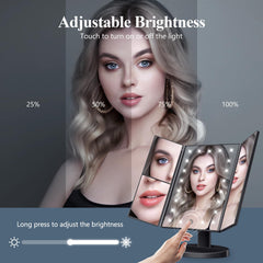 HUONUL Miroir maquillage 3x: précision ciblée pour les sourcils et les yeux.