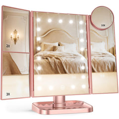 HUONUL Miroir Maquillage: éclairage uniforme pour un maquillage précis.