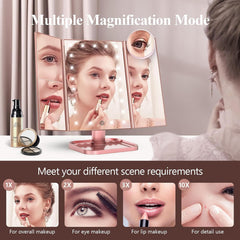 HUONUL Miroir Maquillage: grossissement 2x pour détails précis.