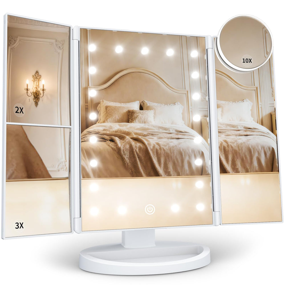 Miroir HUONUL avec lumière uniforme pour un maquillage précis et sans ombres