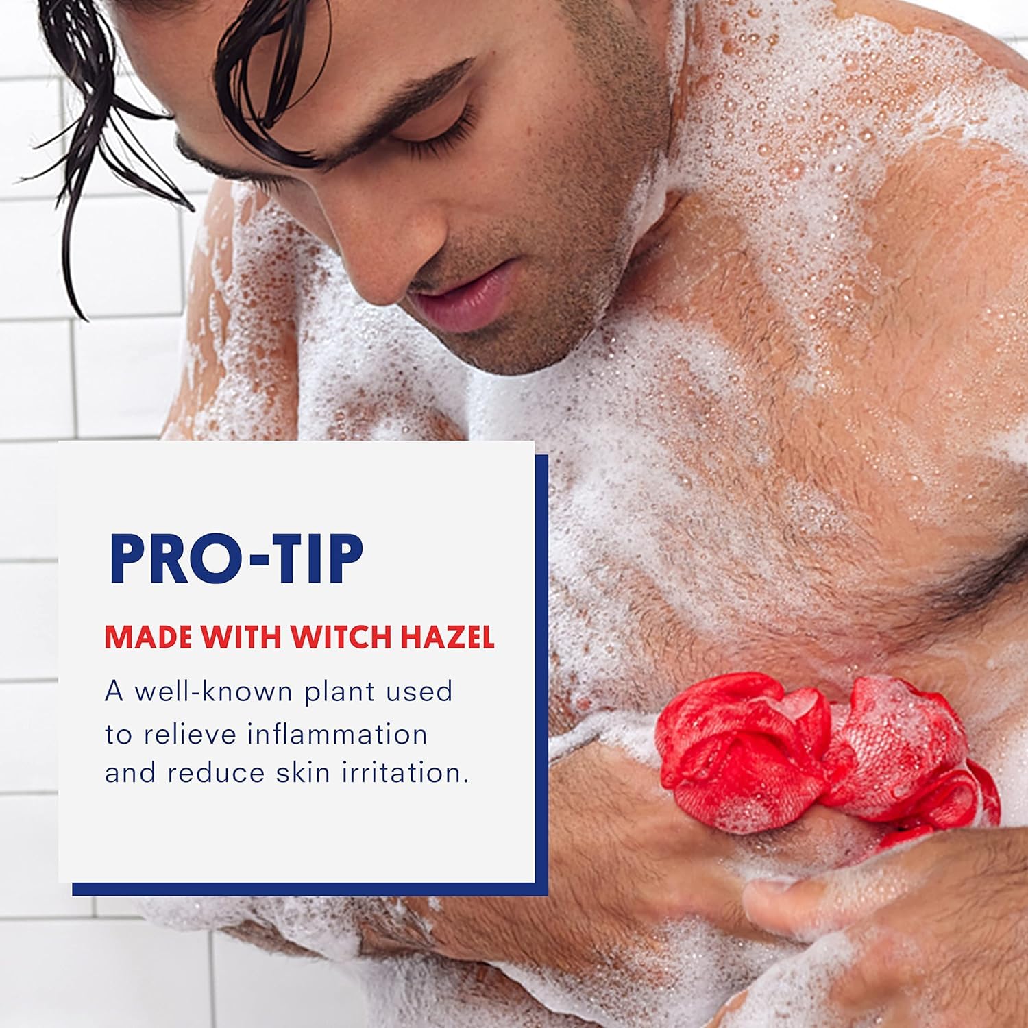 Mousse crémeuse Huron Homme au coco pour une douche enveloppante.
