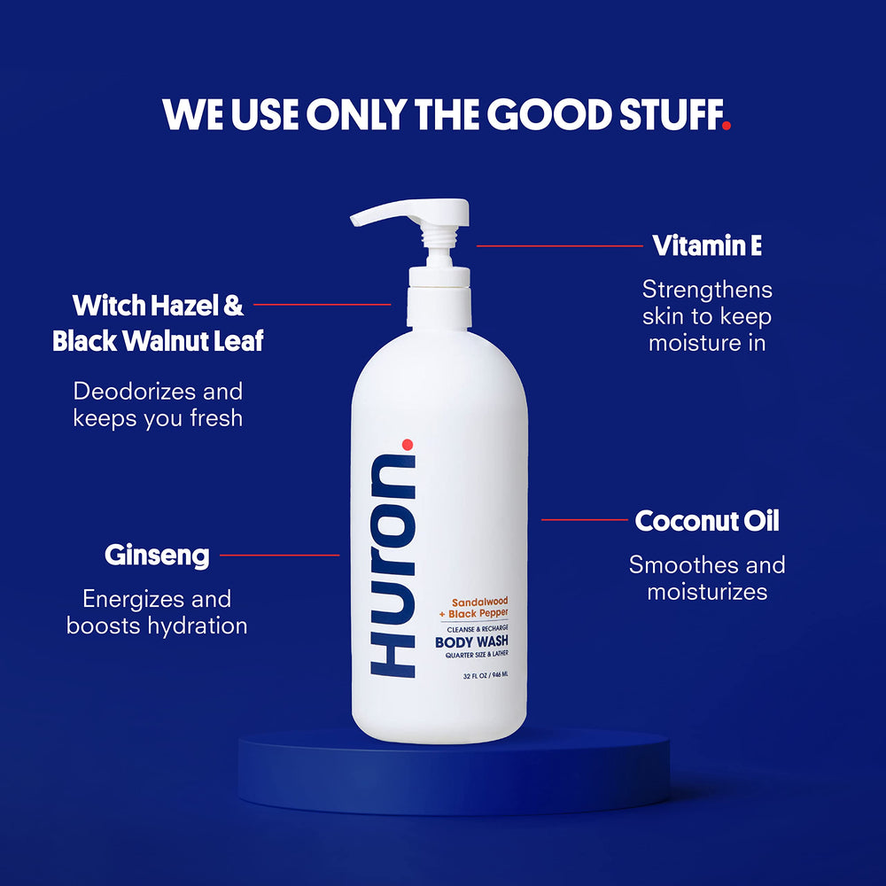 Huron: huile de coco et vitamine E pour nourrir la peau.