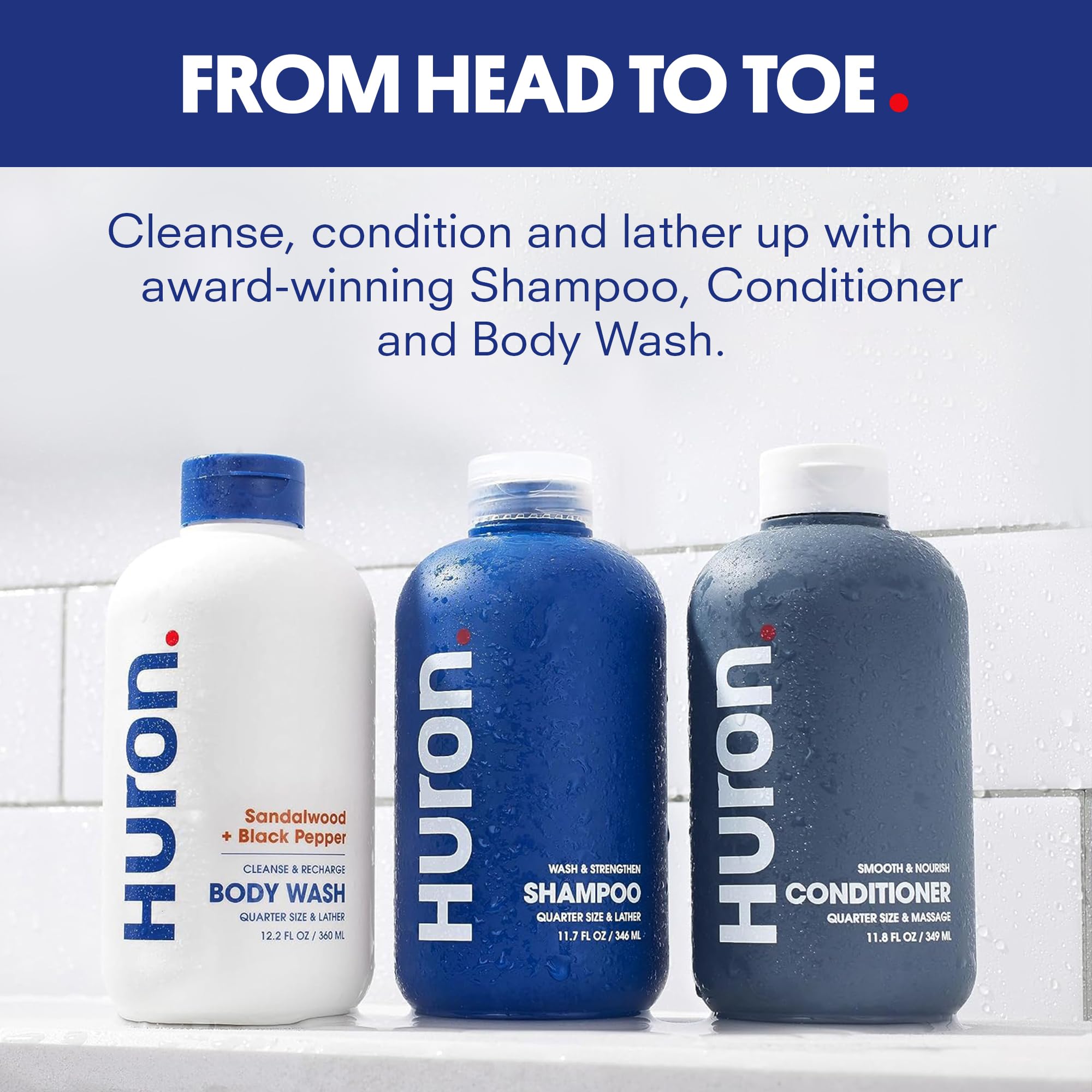 Conditionneur Huron: démêlage facile et cheveux plus souples.