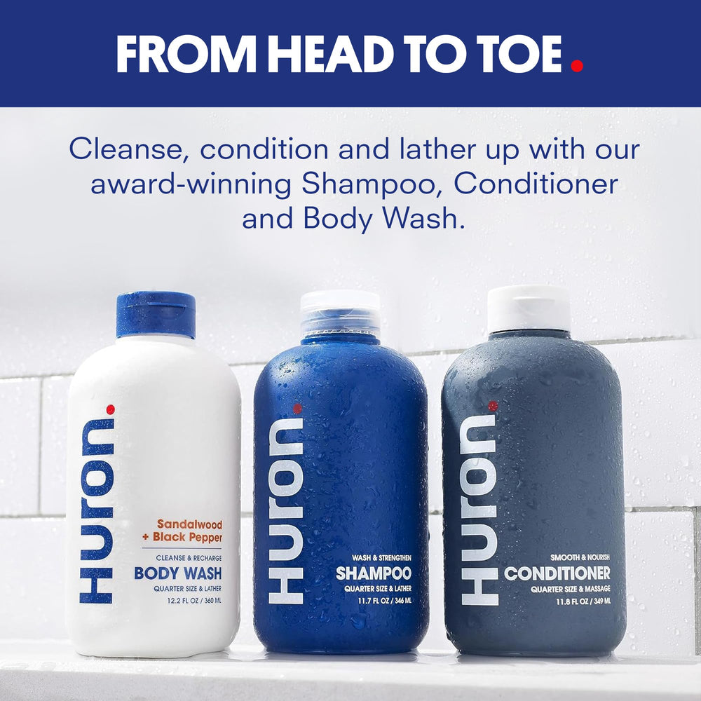 Conditionneur Huron: démêlage facile et cheveux plus souples.