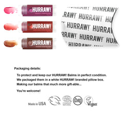 Hurraw! baume cerise-noire teinté sur lèvres pour teint rouge discret