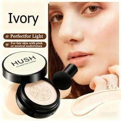 Hush Makeup couvrance légère et naturelle: fini peau nue et sans traces.