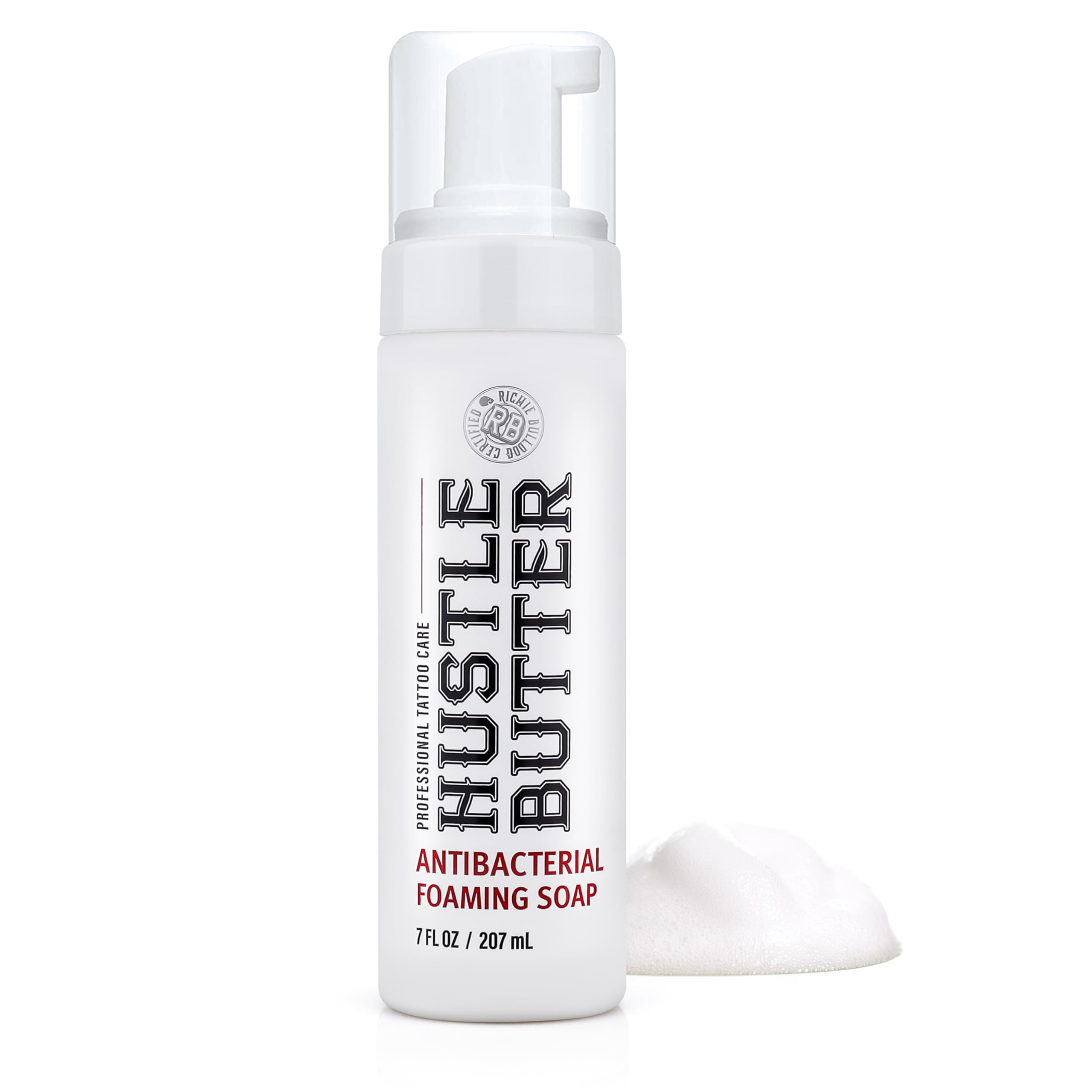 Hustle Bubbles: savon tatouage mousse, nettoyage en douceur d'un tatouage en guérison