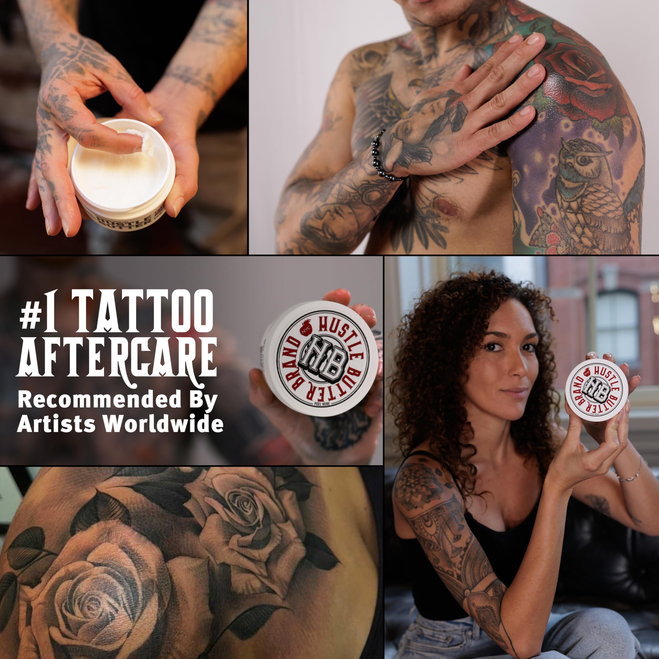Utilisation par artistes tatoueurs pour optimiser les soins clients.