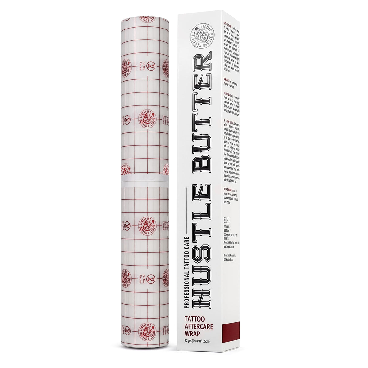Hustle Butter Deluxe Second Skin Wrap emballage facilitant l’hygiène et le stockage.