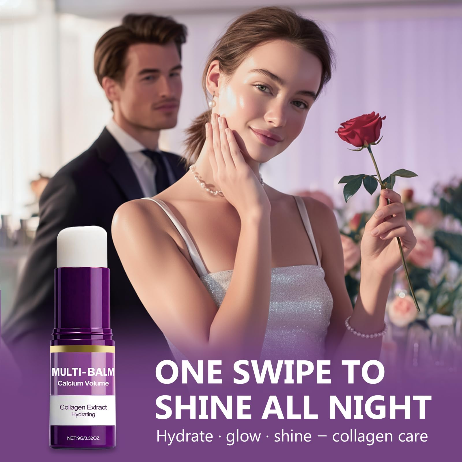 HWGIZP Calcium Multi Baton facilite une application précise sur le visage.