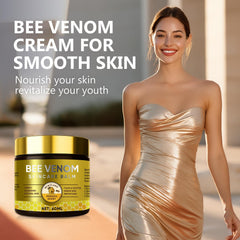 HWGIZP Crème Venin d’Abeille, application-massage pour peau douce.