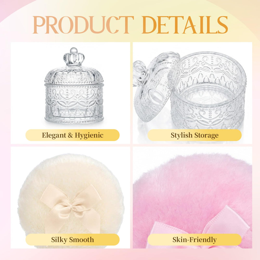 HXRYAGi deux puffs velours doux pour application précise.
