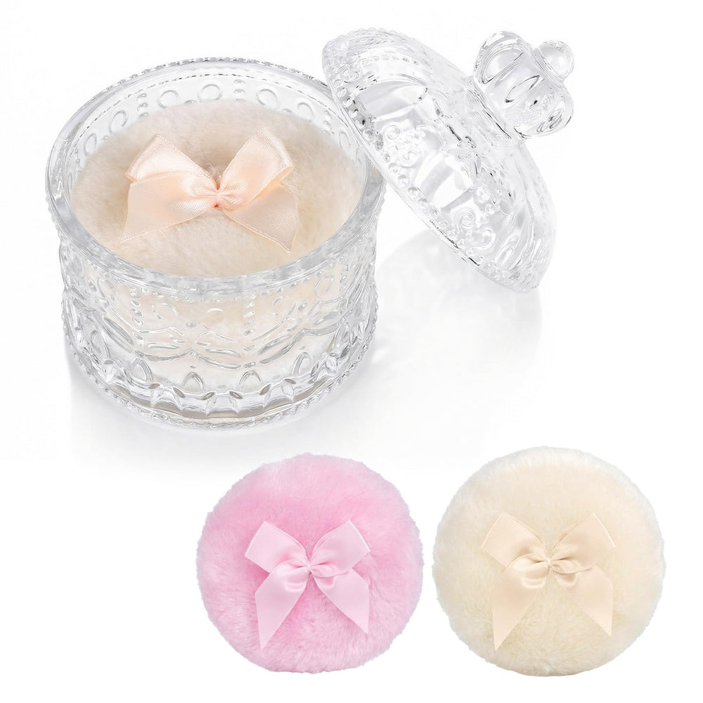 HXRYAGi pouf poudre velours grand pour visage et corps.