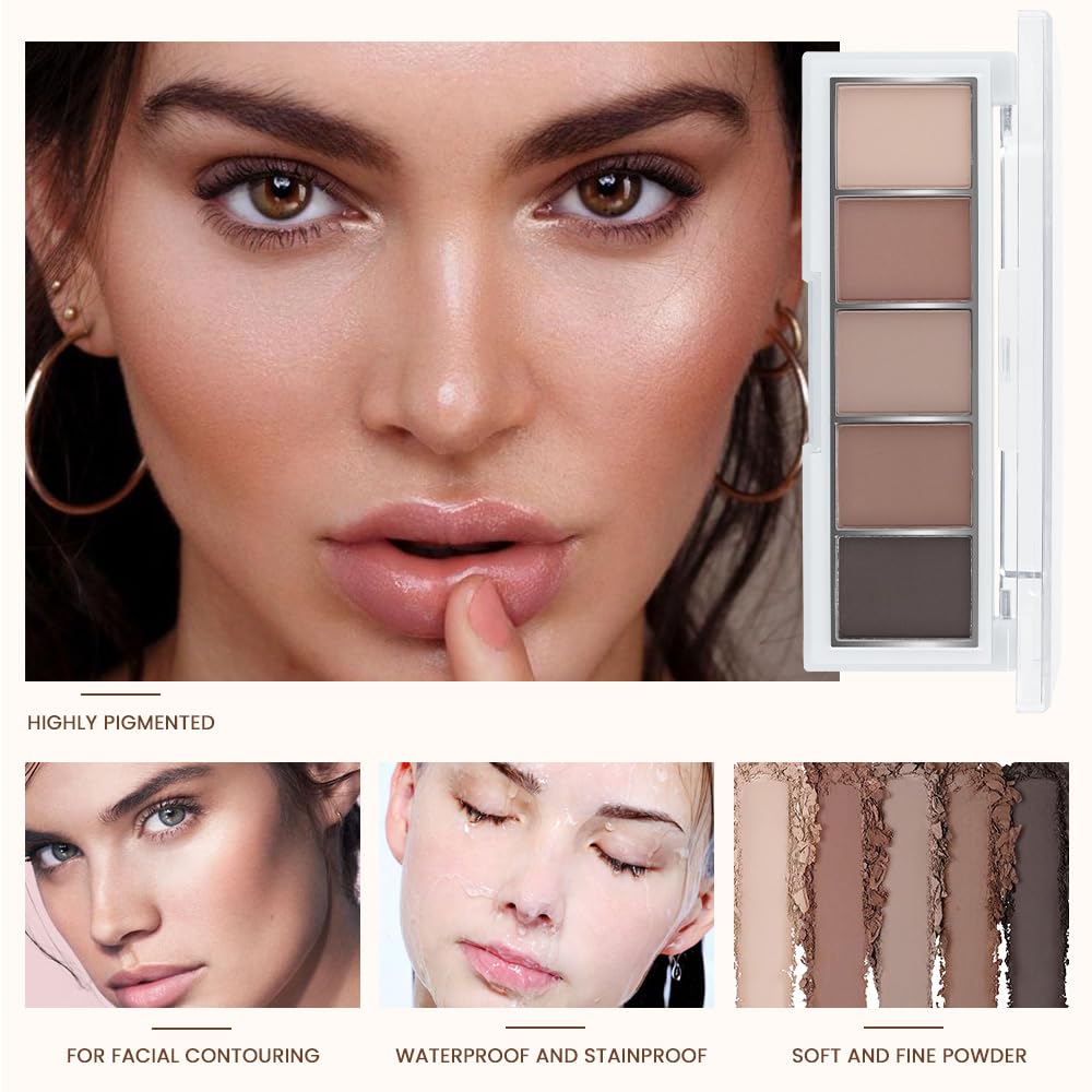 Hxssll mini palette yeux neutre froid, format compact pratique.
