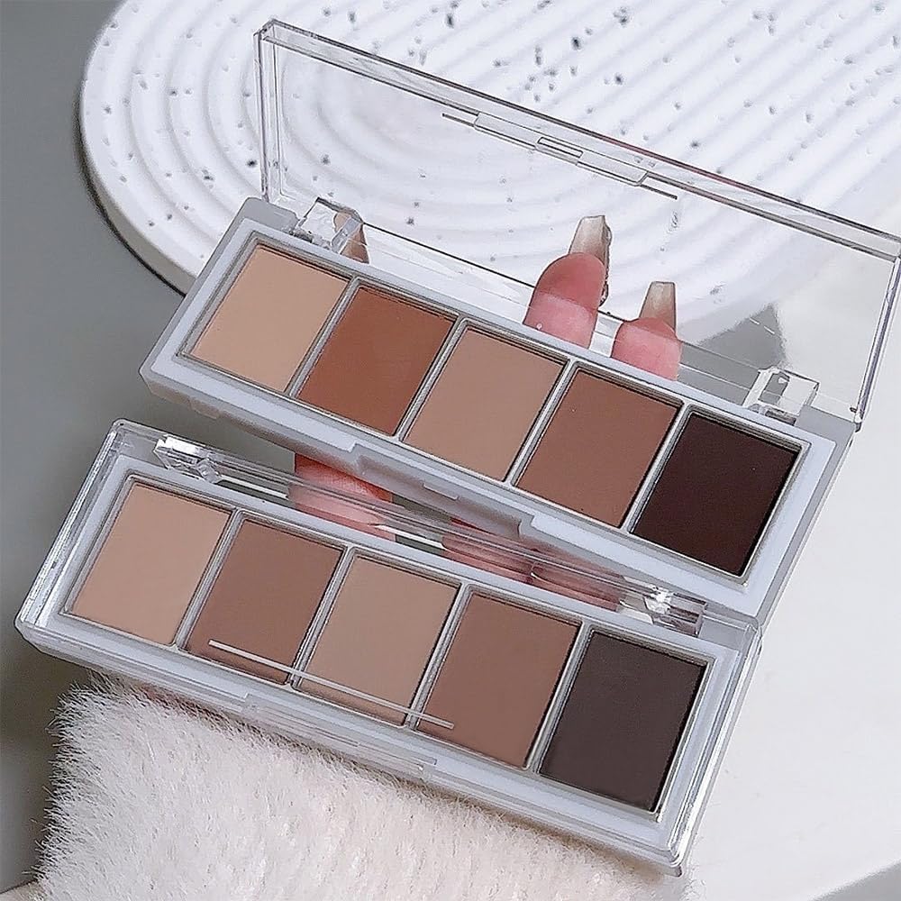 Hxssll palette neutre froid, finition matte durable et sans bavure.